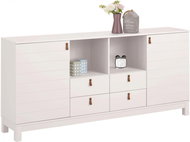 Elis Danish Style Chest of Drawers , 180cm, White - Chest of Drawers