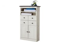 Rocia Danish Style Chest of Drawers, 120cm, White - Chest of Drawers