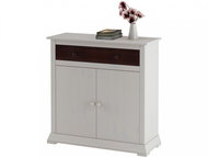 Danish Style Chest of Drawers Lun, 85cm, White - Chest of Drawers