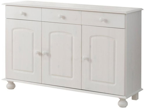Danish Style Chest of Drawers Belam, 120cm, White - Chest of Drawers - Main image