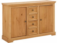 Alia Danish Style Chest of Drawers, 133cm, Pine - Chest of Drawers