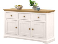 Danish Style Chest of drawers Hobby, 160 cm, white - Chest of Drawers