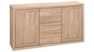 Janis Danish Style Chest of Drawers, 140cm, Oak - Chest of Drawers