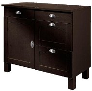 Danish Style Chest of drawers Tyle, 100 cm, dark brown - Chest of Drawers