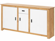 Danish Style Chest of Drawers Ari, 158cm, Pine/White - Chest of Drawers