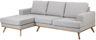 Design Scandinavia Corner sofa left Scandia, 233 cm, gray - Sofa