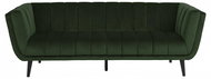 Design Scandinavia Tampa Sofa, 220cm, Dark Green - Couch