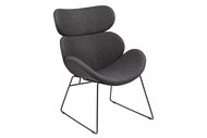 Design Scandinavia Quince Relaxation Chair, Black/Grey - Armchair