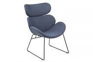 Design Scandinavia Quince Relaxation Chair, Blue/Black - Armchair