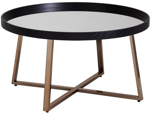 Brüxxi Konferenční stolek Jerry, 78 cm, černá / zlatá - Konferenční stolek - Main image