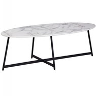 Brüxxi Konferenční stolek Narn, 120 cm, sv.mramor - Konferenční stolek