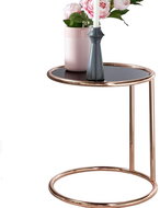 Brüxxi Odkládací stolek Lola, 45 cm, černá / měděná - Odkládací stolek