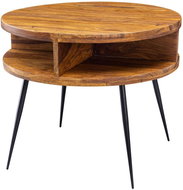 Brüxxi Odkládací stolek Batu, 60 cm, masiv Sheesham - Odkládací stolek
