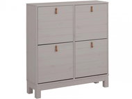 Danish Style Shoe Rack Lous, 95cm, Grey - Shoe Rack