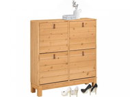 Danish Style Shoe Rack Lous, 95cm, Natural Wood - Shoe Rack