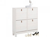 Danish Style Shoe Rack Lous, 95cm, White - Shoe Rack
