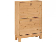 Danish Style Boot Lous, 95cm, Natural Wood - Shoe Rack