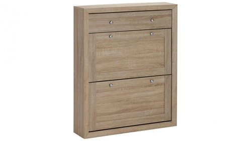 Danish Style Shoe Rack Janis, 100cm, Oak - Shoe Rack - Main image