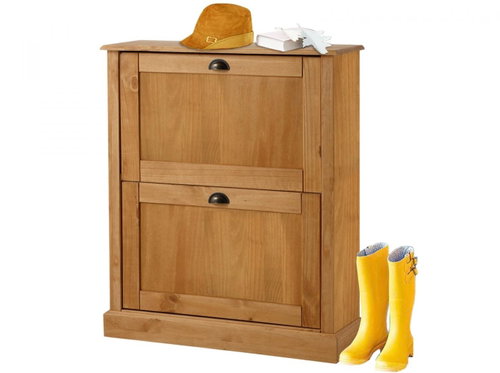 Danish Style Shoe Rack Gulan, 90cm, Beech - Shoe Rack - Main image