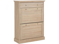 Danish Style Shoe Rack Brussels, 104cm, Oak - Shoe Rack