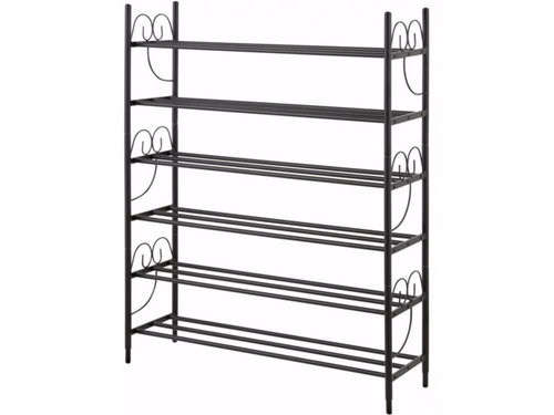 Danish Style Dion Shoe Rack, 120cm, Black - Shoe Rack - Main image