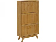 Danish Style Shoe Rack Ohaia, 136cm, Pine - Shoe Rack