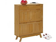 Danish Style Shoe Ohaia, 110cm, Pine - Shoe Rack