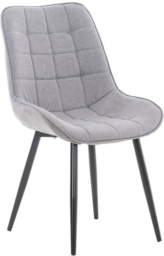 BHM Germany Jídelní židle Gigi, textil, šedá - Jídelní židle - Main image