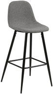 Wanda bar stool (SET 2 pcs), black / sv. grey - Bar Stool