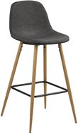 Wanda bar stool (SET 2 pcs), oak / gray - Bar Stool