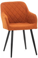 BHM Germany Jídelní židle Shila, textil, oranžová - Jídelní židle