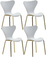 Brüxxi Jídelní židle Derlea (SET 4 ks), bílá - Jídelní židle