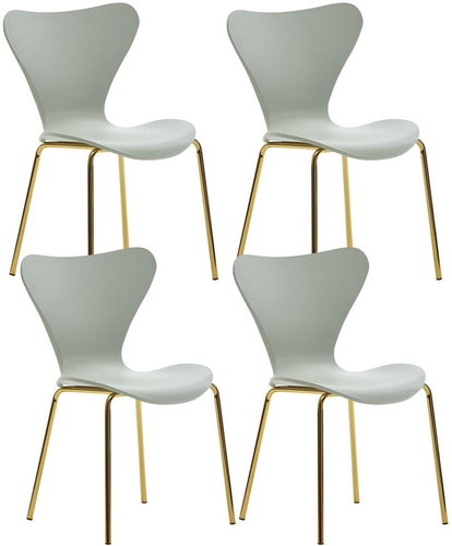 Brüxxi Jídelní židle Derlea (SET 4 ks), zelená - Jídelní židle - Main image
