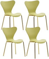Brüxxi Jídelní židle Derlea (SET 4 ks), žlutá - Jídelní židle