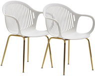 Brüxxi Jídelní židle Erda (SET 2 ks), bílá - Jídelní židle