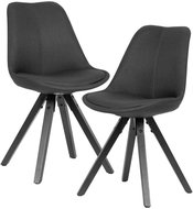 Brüxxi Jídelní židle Kelly (SET 2 ks), textil, antracitová - Jídelní židle