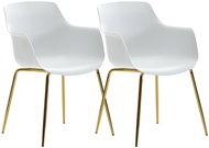 Brüxxi Jídelní židle Perta (SET 2 ks), bílá - Jídelní židle