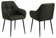 Design Scandinavia Jídelní židle Brenda (SET 2 ks), zelená - Jídelní židle
