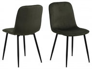 Design Scandinavia Jídelní židle Delmy (SET 4 ks), olivová - Jídelní židle
