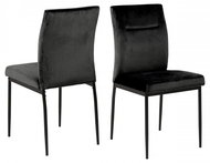 Design Scandinavia Jídelní židle Demi (SET 2 ks), černá - Jídelní židle