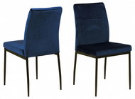 Design Scandinavia Jídelní židle Demi (SET 2 ks), tmavě modrá - Jídelní židle