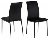 Design Scandinavia Jídelní židle Demina (SET 4 ks), černá - Jídelní židle