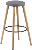 Bar stool Heros (SET 2 pcs), gray - Bar Stool