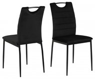 Design Scandinavia Jídelní židle Dia (SET 4 ks), černá - Jídelní židle