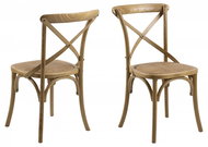 Design Scandinavia Jídelní židle Eileen (SET 2ks), ratan, jilm - Jídelní židle