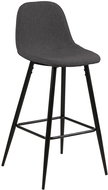 Wanda bar stool (SET 2 pcs), black / gray - Bar Stool