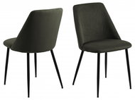 Design Scandinavia Jídelní židle Ines (SET 4 ks), olivová - Jídelní židle