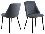 Design Scandinavia Jídelní židle Ines (SET 4 ks), šedá - Jídelní židle