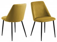 Design Scandinavia Jídelní židle Ines (SET 4 ks), žlutá - Jídelní židle