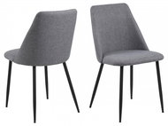 Design Scandinavia Jídelní židle Ines (SET 4ks), tkanina, olivová - Jídelní židle